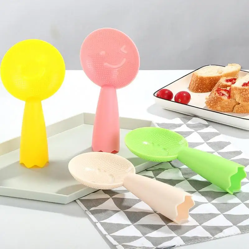 Rice Paddle with Long Handle Stir fry Spatula Cute Smiling Face Spoon Cooking Spoon Anti scalding Rice Shove Kitchen Accessories