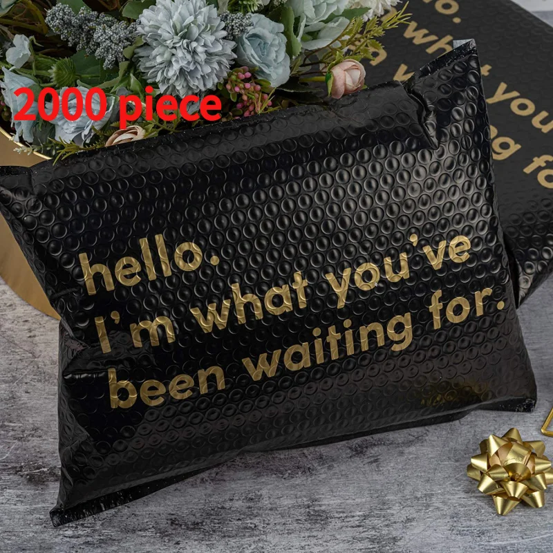 20 00piece.Custom.Factory price custom color printed black bubble mailer wrap bags packaging delivery