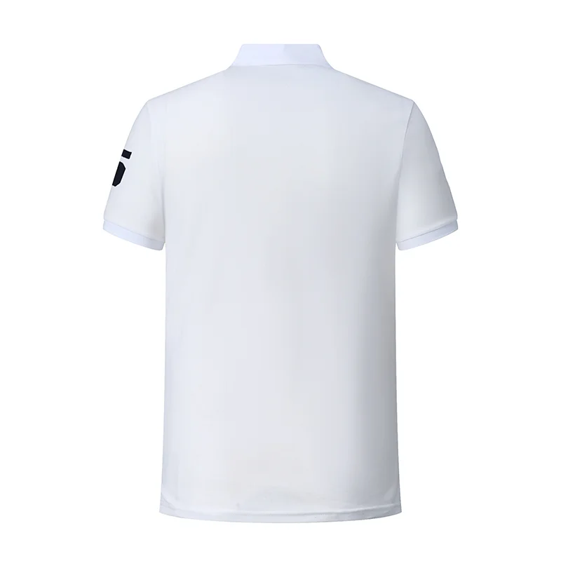 Men\'s polo shirt USA New York Royal short casual sport party high-end cotton embroidery luxury contrast color original design