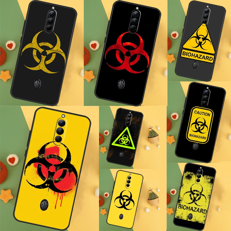 Biohazard Symbol Logo Phone Case For ZTE Nubia Red Magic 9 Pro Plus 5S 5G 6R 6 7 6S 7S 8 8S Pro Protective Cover