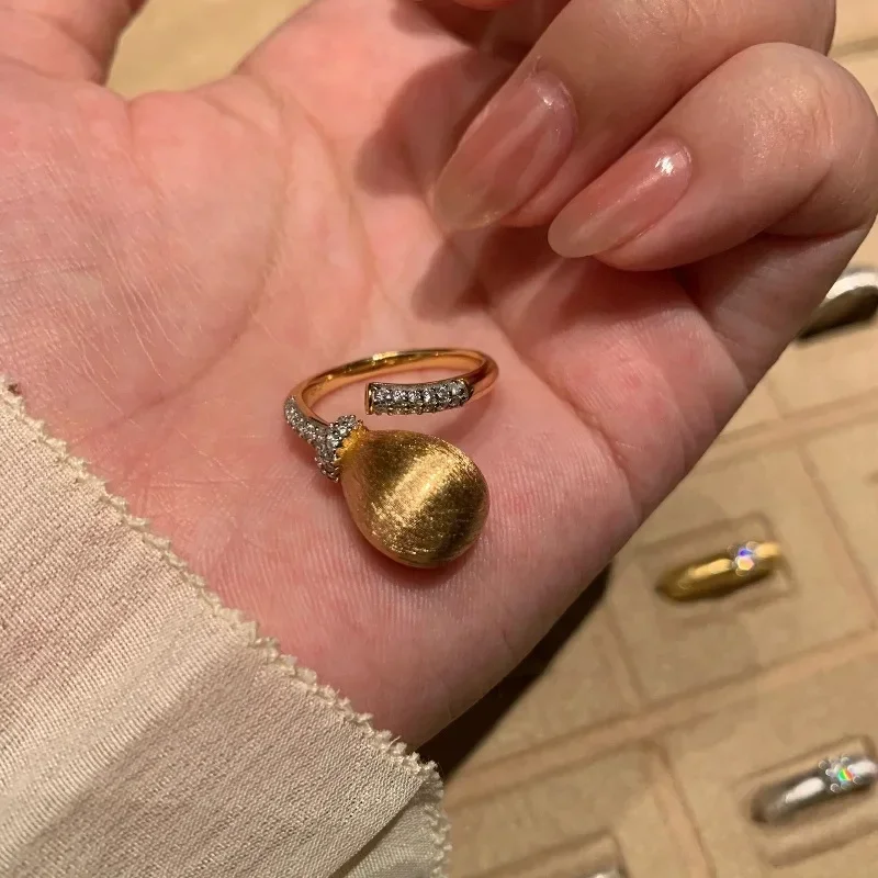 

Шикарные глянцевые винтажные кольца с перьями для рисования проволоки для женщин, легкие роскошные и высококачественные простые кольца с бриллиантами, банкетные украшения