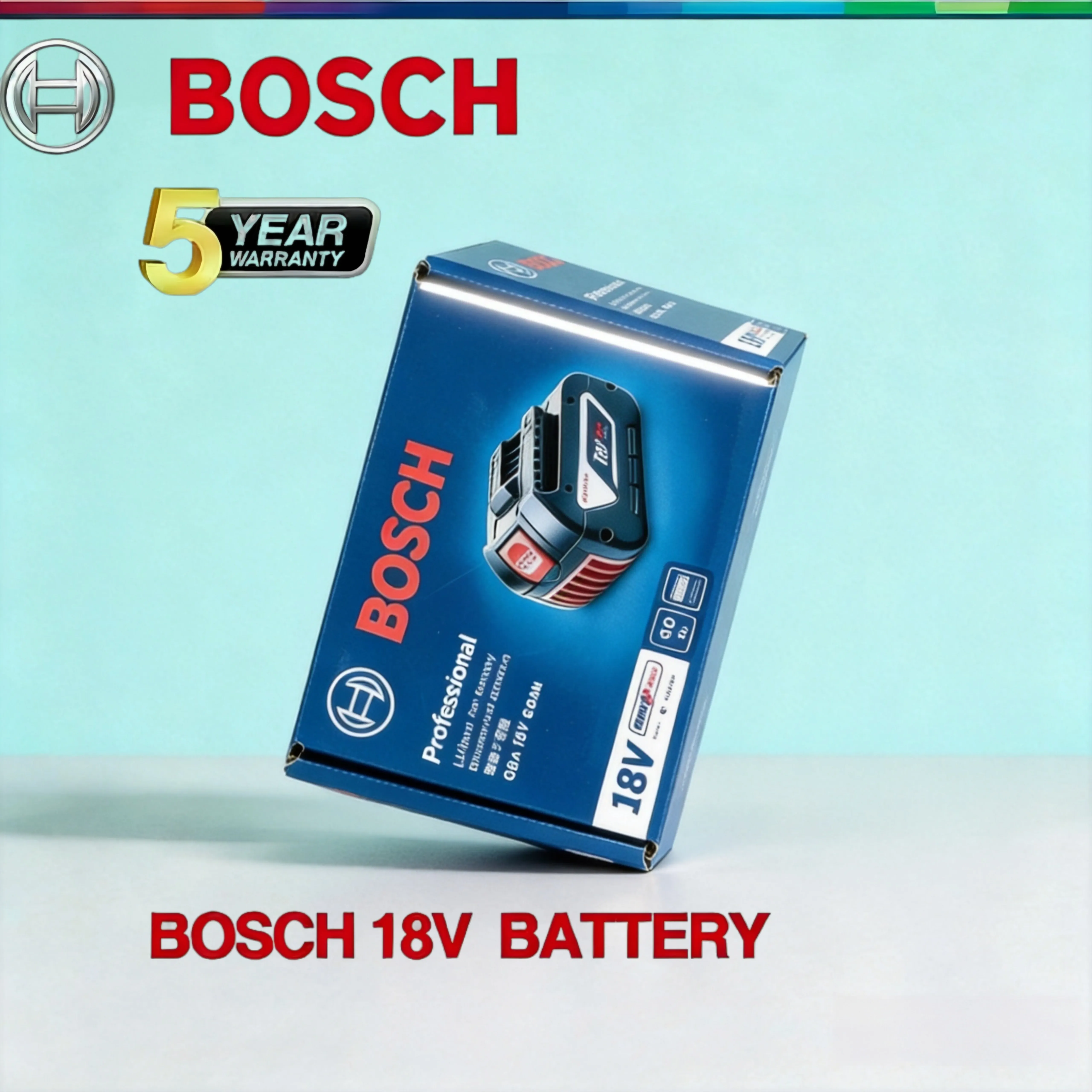 BOSCH Professional 18v 6.0Ah Lithium Battery AMPShare Rechargeable Battery Pack(Original BOSCH Reliable Performance)