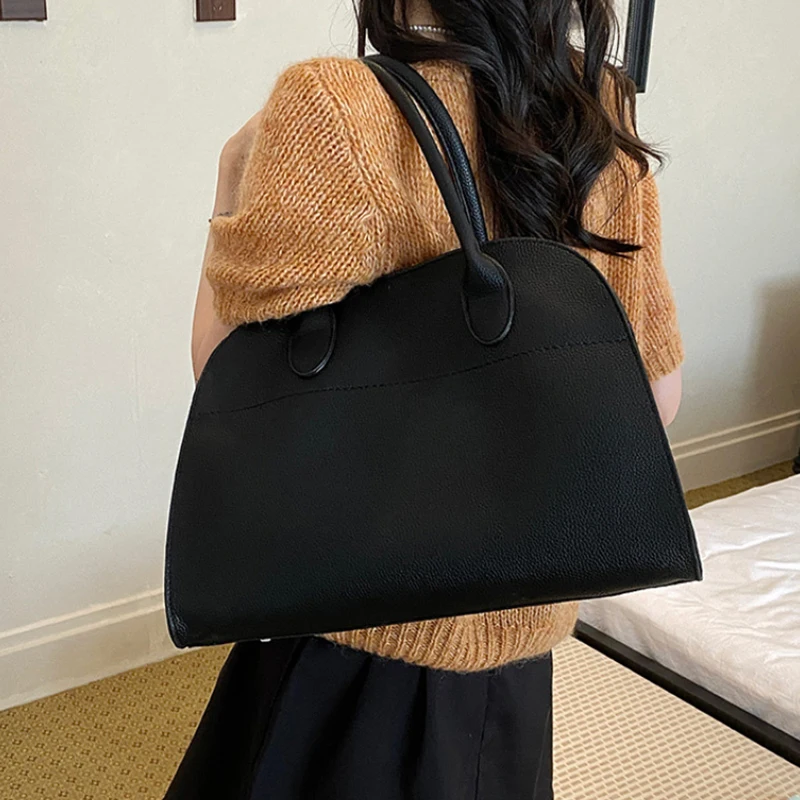 Modische Große Tragetasche, Vielseitige Pendler- und Reise-Schultertasche, Lässige Koreanische Premium-Luxus-Handtasche mit Griff – Detail 12