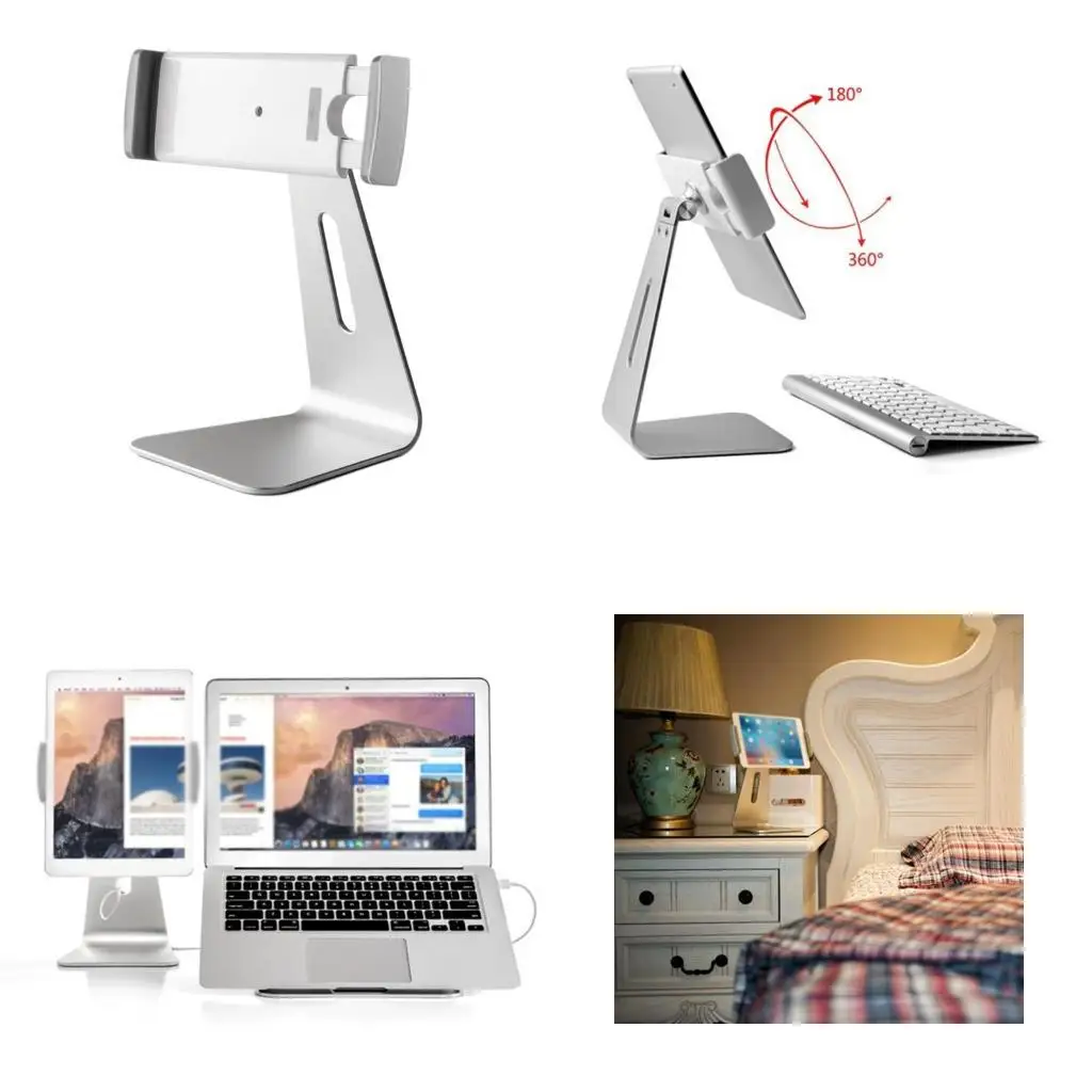 

652F Adjustable Clips Tablet Stand for Store Office Reception Tablet Holder