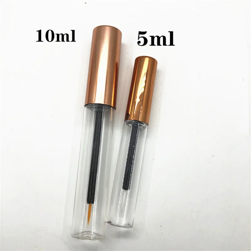 50 Up Druck! Rose Gold Eyeliner Flüssigkeit Leeren Rohr DIY Falsche Wimpern Flüssigkeit Magnet Kleber Flasche 5ml Container