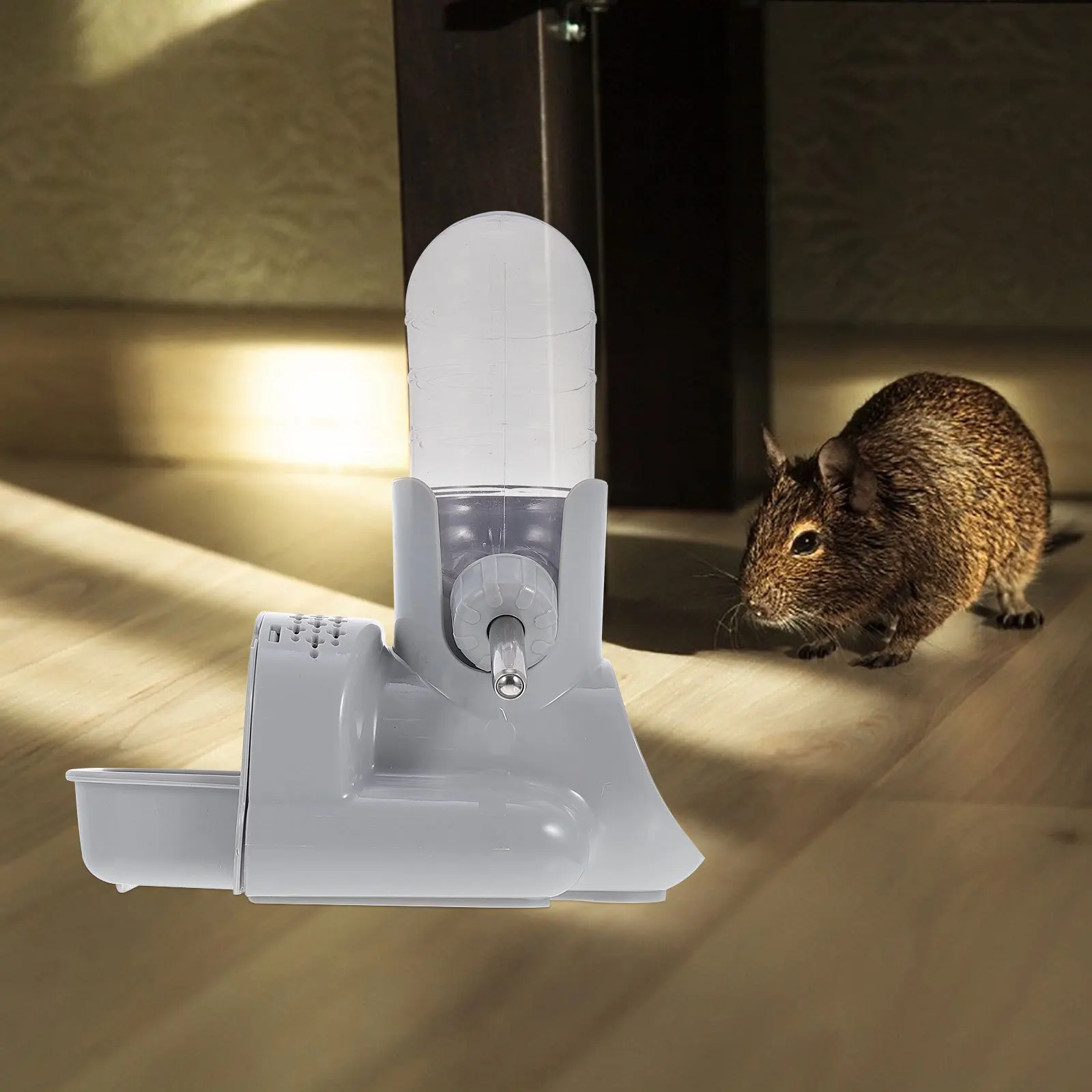 

Standing Hamster Water Bottle Leakproof Non-Slip Base Multi-Use Small Pet Feeder Dispenser For Guinea Pig Rabbit Hamster