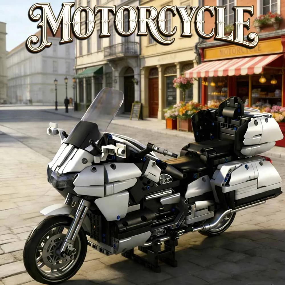 

НОВИНКА: Высокотехнологичный конструктор MOC «Золотое крыло» — скоростной мотоцикл, модель для сборки, игрушка-головоломка, 1562 детали, подарок