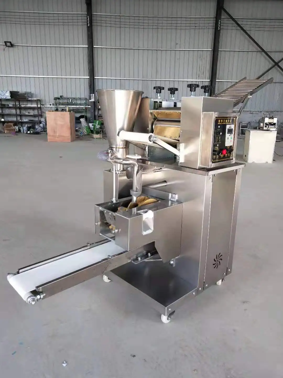 Máquina Automática para Samosas, Pastelitos y Empanadas, Equipo de Alta Eficiencia en Acero Inoxidable para Hacer Gyoza y Pastel