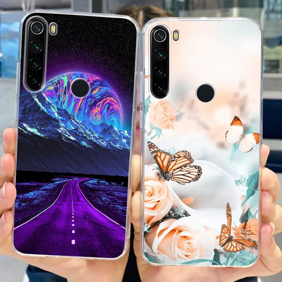 Xiaomi Redmi Note 8 케이스 Note8 2021 실리콘 소프트 TPU 커버 Xiaomi Redmi Note 8 T 8 t Funda on, Redmi Note 8 Pro Coque