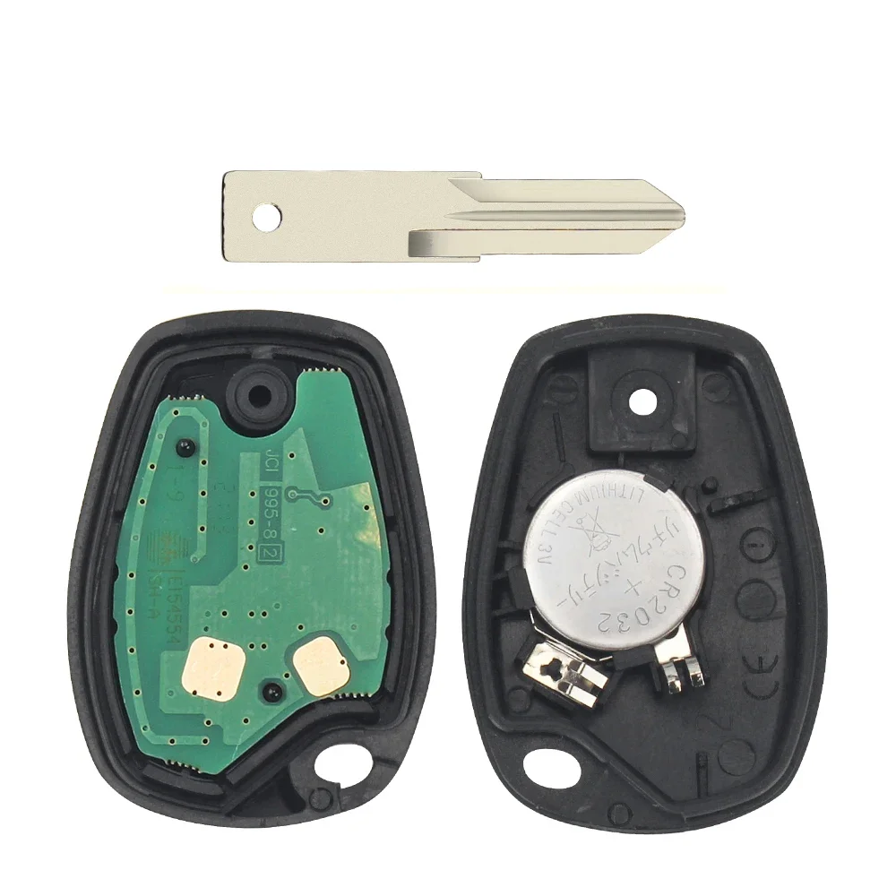 KEYYOU 3 pulsanti chiave per auto a distanza PCF7946/7947/7952E Chip 434MHz per Renault Trafic Vivaro Primastar Movano Dacia