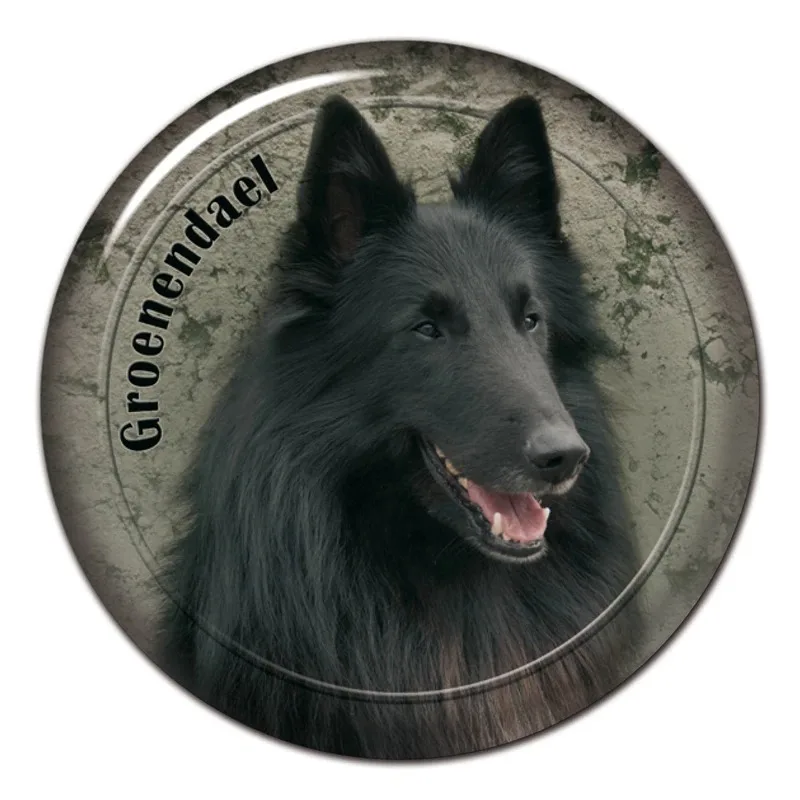 Calcomanía autoadhesiva de perro Groenendael, pegatina impermeable para coche, decoraciones para parachoques, ventana trasera, portátil, elija el tamaño, 15cm, PVC KK