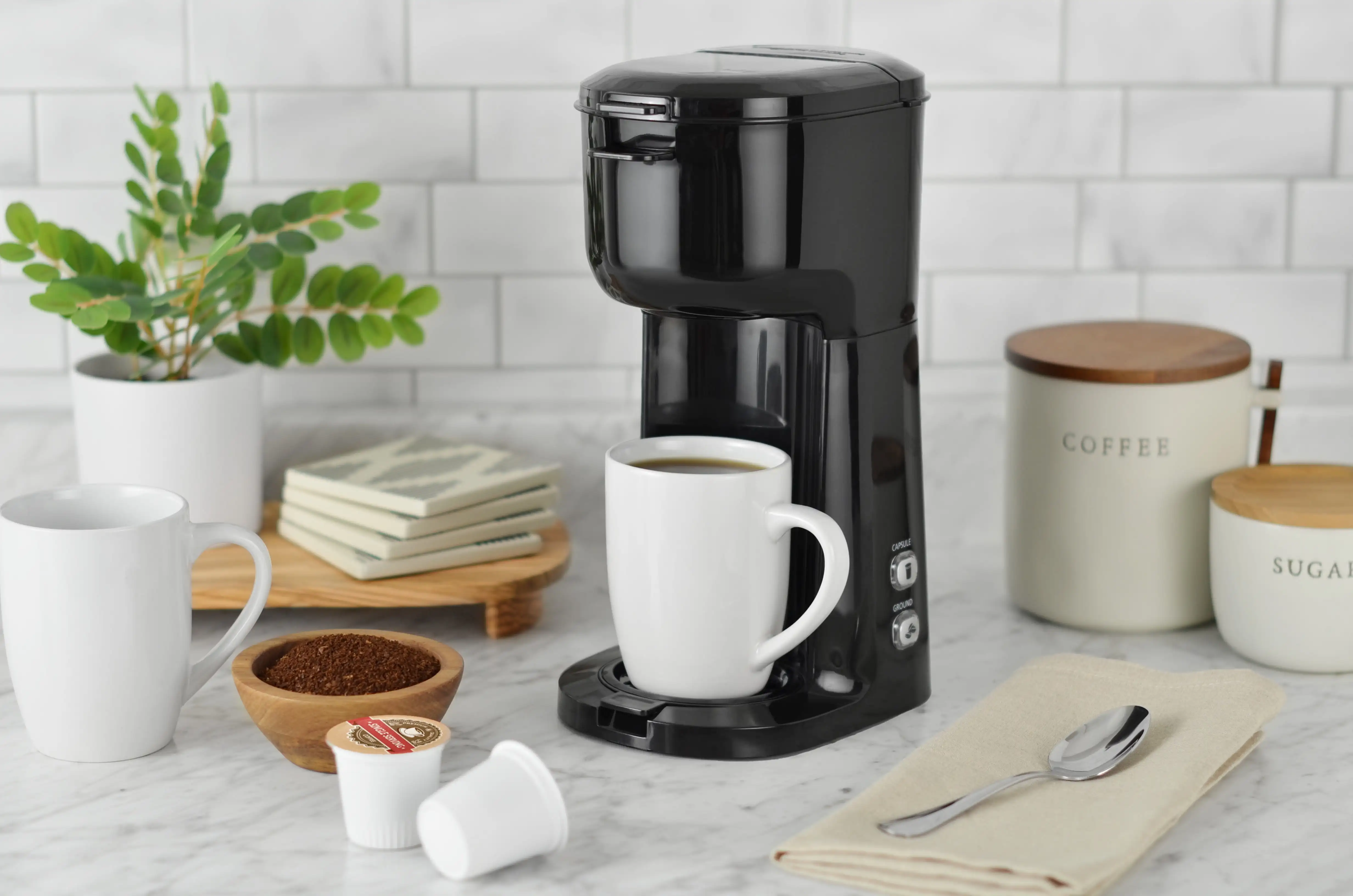 

Single Serve Dual Brew Coffee, Black, MODEL 202140