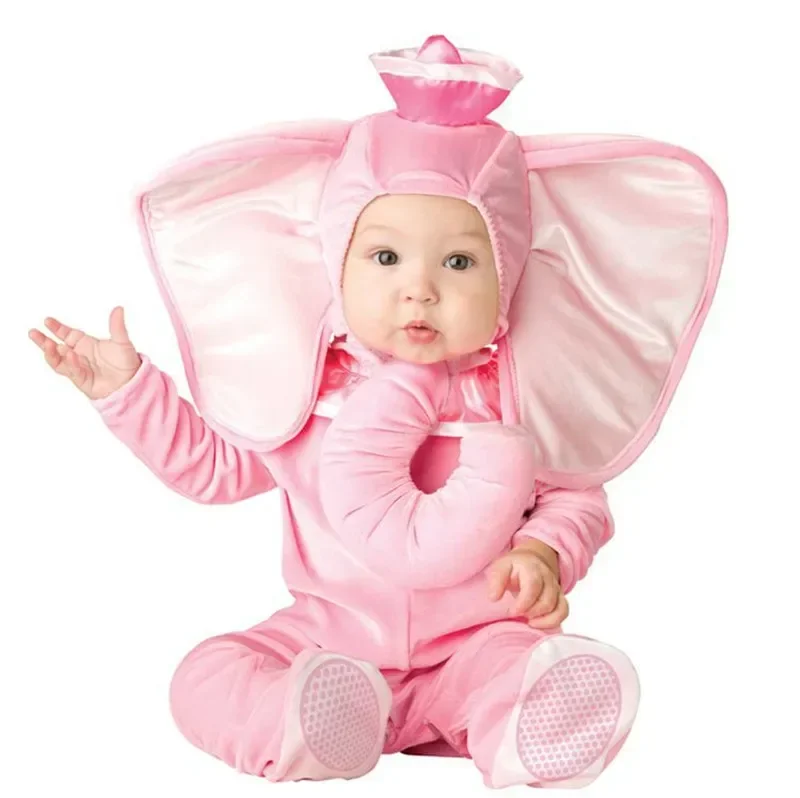 Happy Purim Jumpsuit Gray Pink Elephant Monkey Lion Owl Elf Chicken Penguins Leotard Romper Infant Baby Costumes Baby Onesie