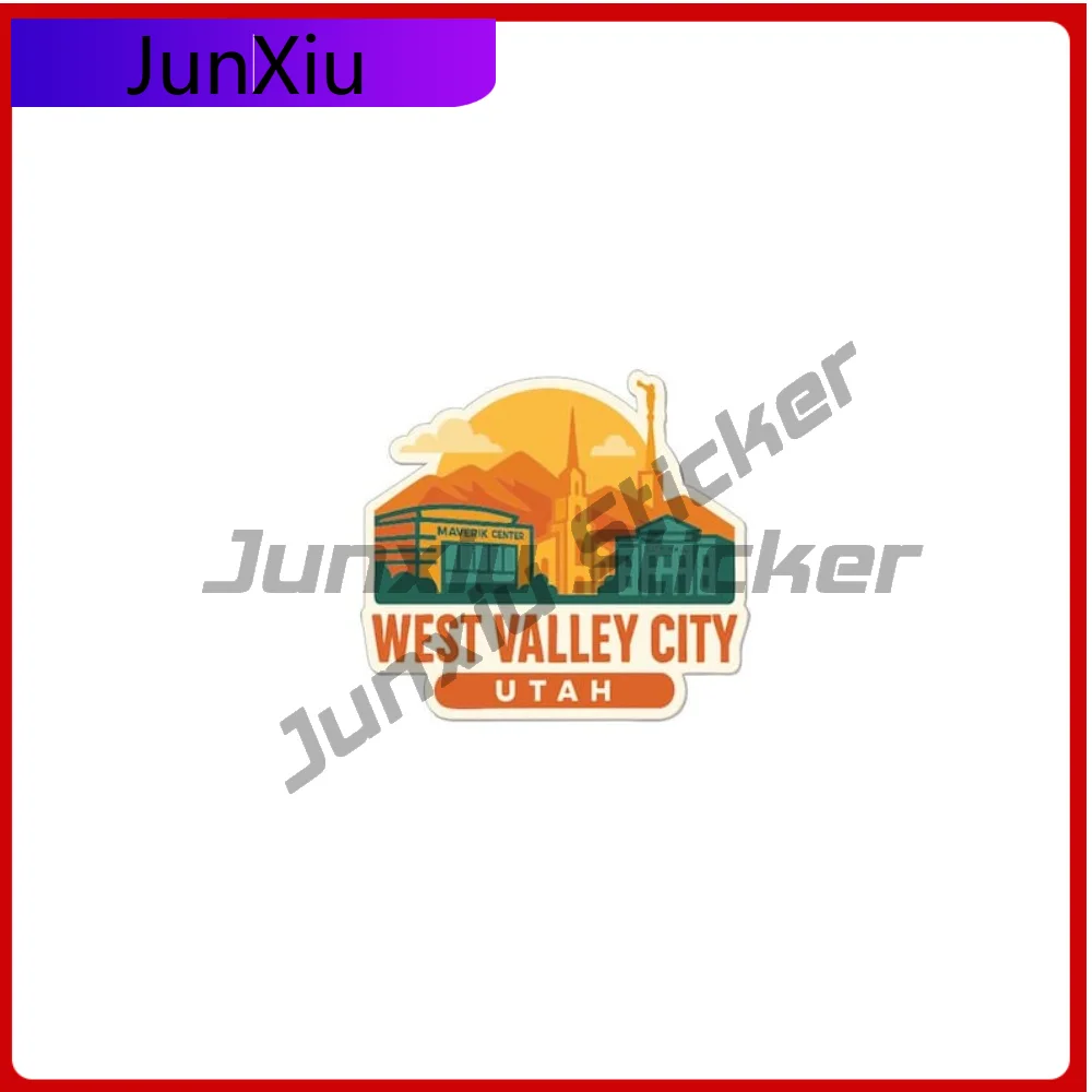 

West Valley City Utah Sticker Decorative Vinyl High-quality Decal Accessories Car Laptop Trolley Case Motorcycle Stickers Tourer