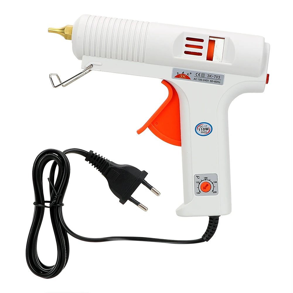 100 ℃ -220 ℃   Temperatura ajustable temperatura constante 110W bozal diámetro 11mm herramienta de reparación artesanal calentamiento herramienta de pegamento termofusible