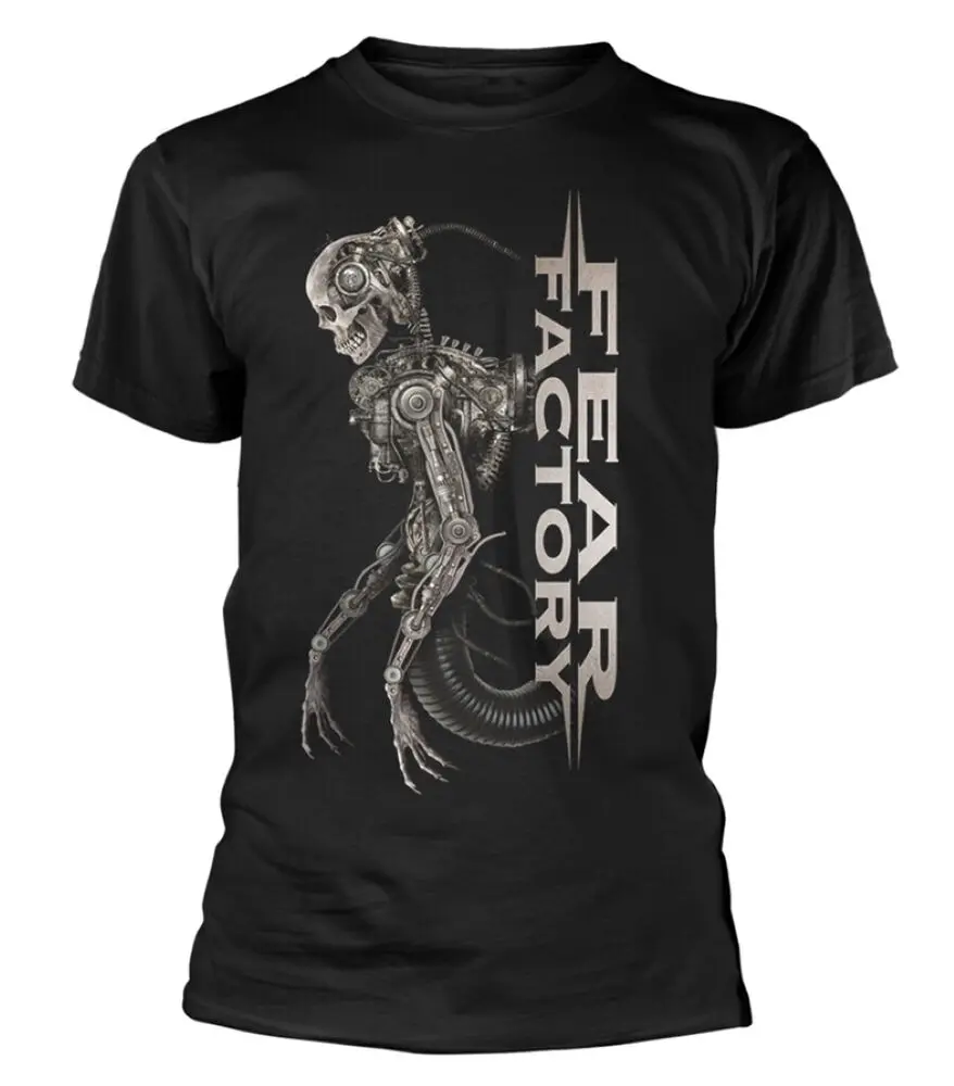 Fear Factory Mechanical Skeleton     Anime pattern for both men and women High quality cotton Short Sleeves  Graphic T-shir