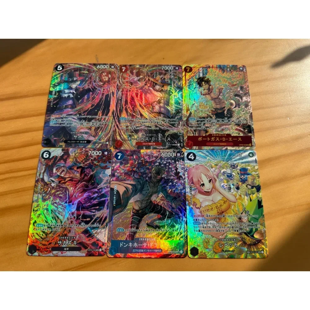 DIY ONE PIECE OPCG Original Homemade Flash Card Anime Peripheral Game Collection Card Holiday Gift