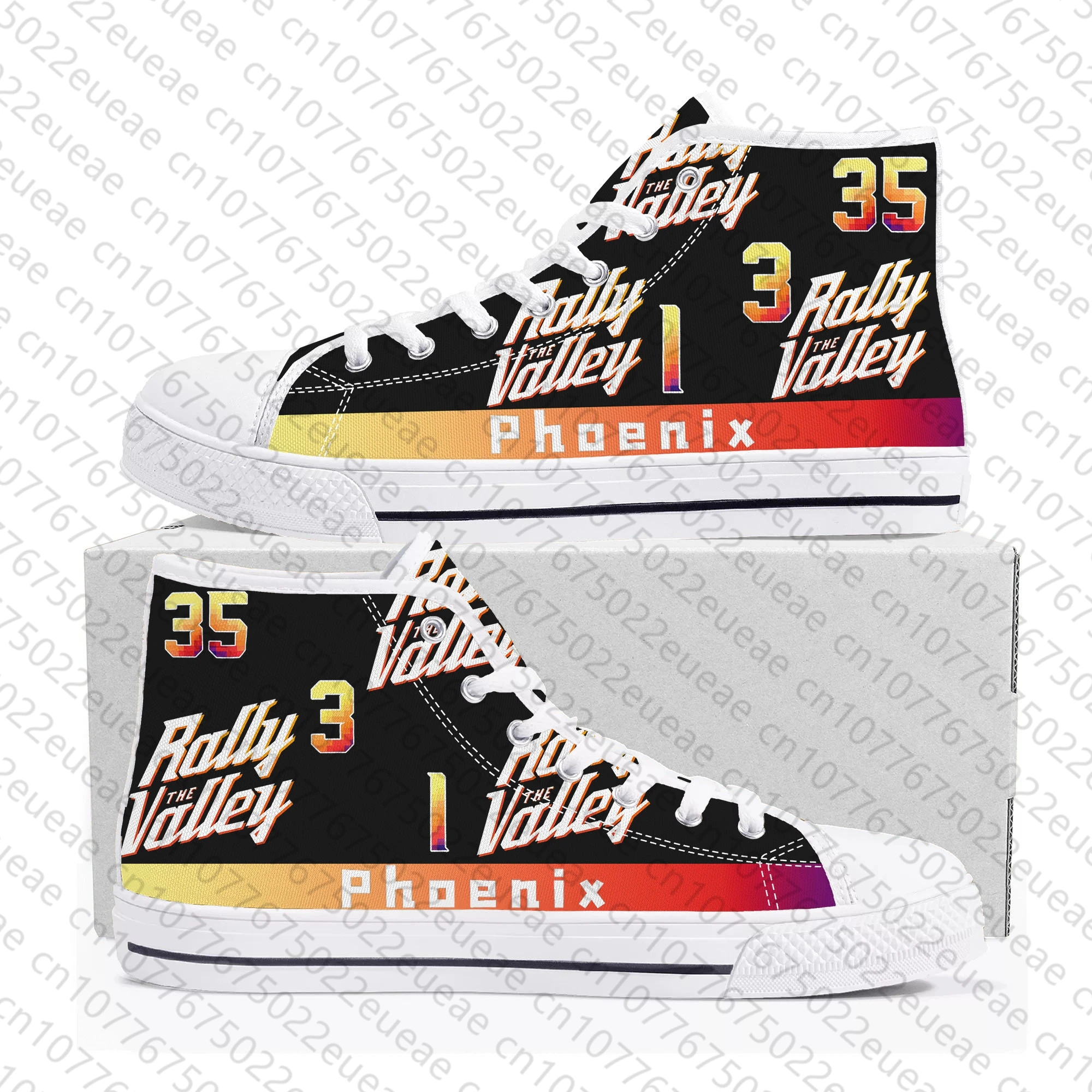 Phoenix Number 35 3 1 Rally the Valley High Top Sneakers Mens Womens Teenager High Quality Canvas Sneaker Custom Made Shoes