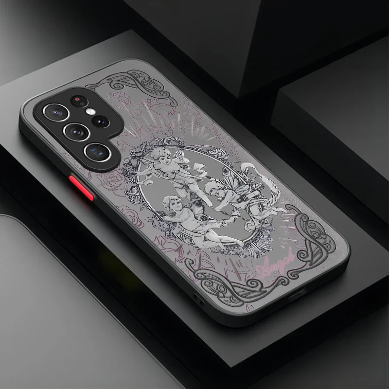 فاسق الأسود الملاك شيطان كول قضية الهاتف لسامسونج غالاكسي S25 S23 S24 الترا S22 S21 زائد FE A56 A36 A26 A16 A06 A15 5G غطاء #3