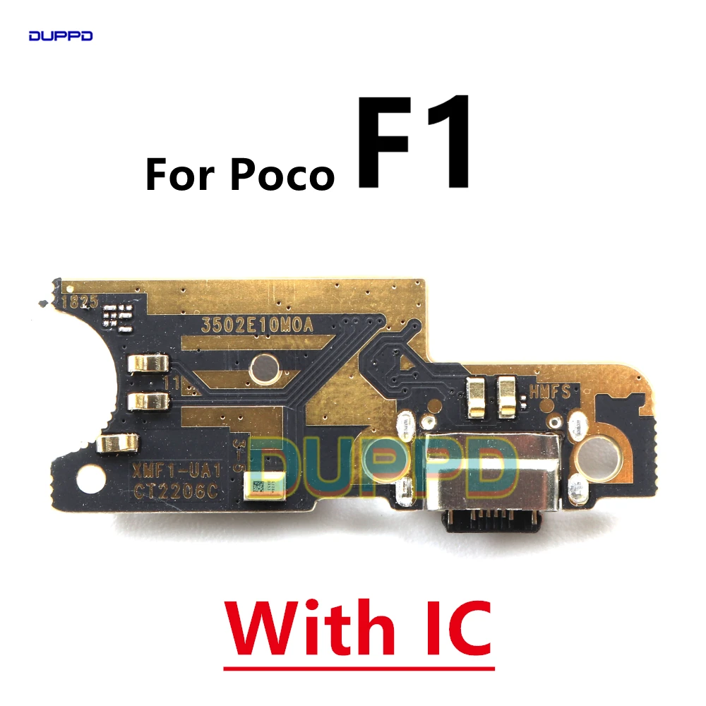 For Xiaomi Pocophone Poco F1 USB Charging Connector Board Port Dock With Microphone Mainboard  Motherboard Main  Flex Cable