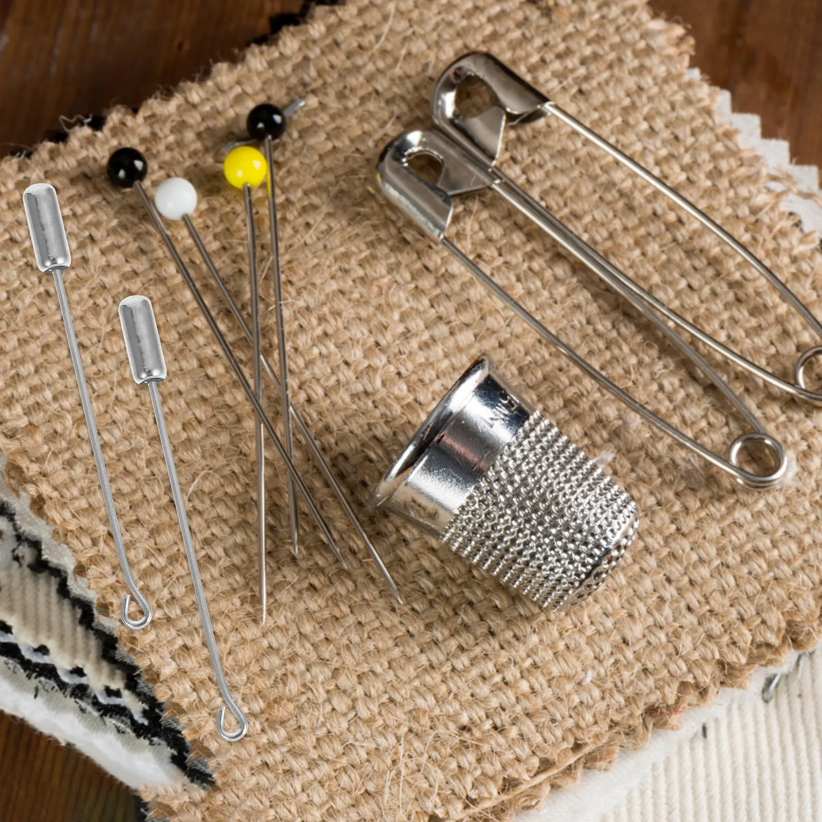 

100 шт. металлических булавок-заколок с защитными колпачками для изготовления украшений, аксессуаров для одежды, шарфов, головных уборов, рукоделия