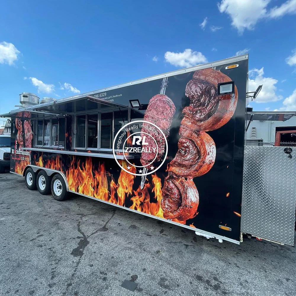 Маленькие уличные мобильные тележки из стекловолокна для кофе, мороженого, тележки для фаст-фуда и прицепы для еды, тележка для закусок в отеле, продажа в США