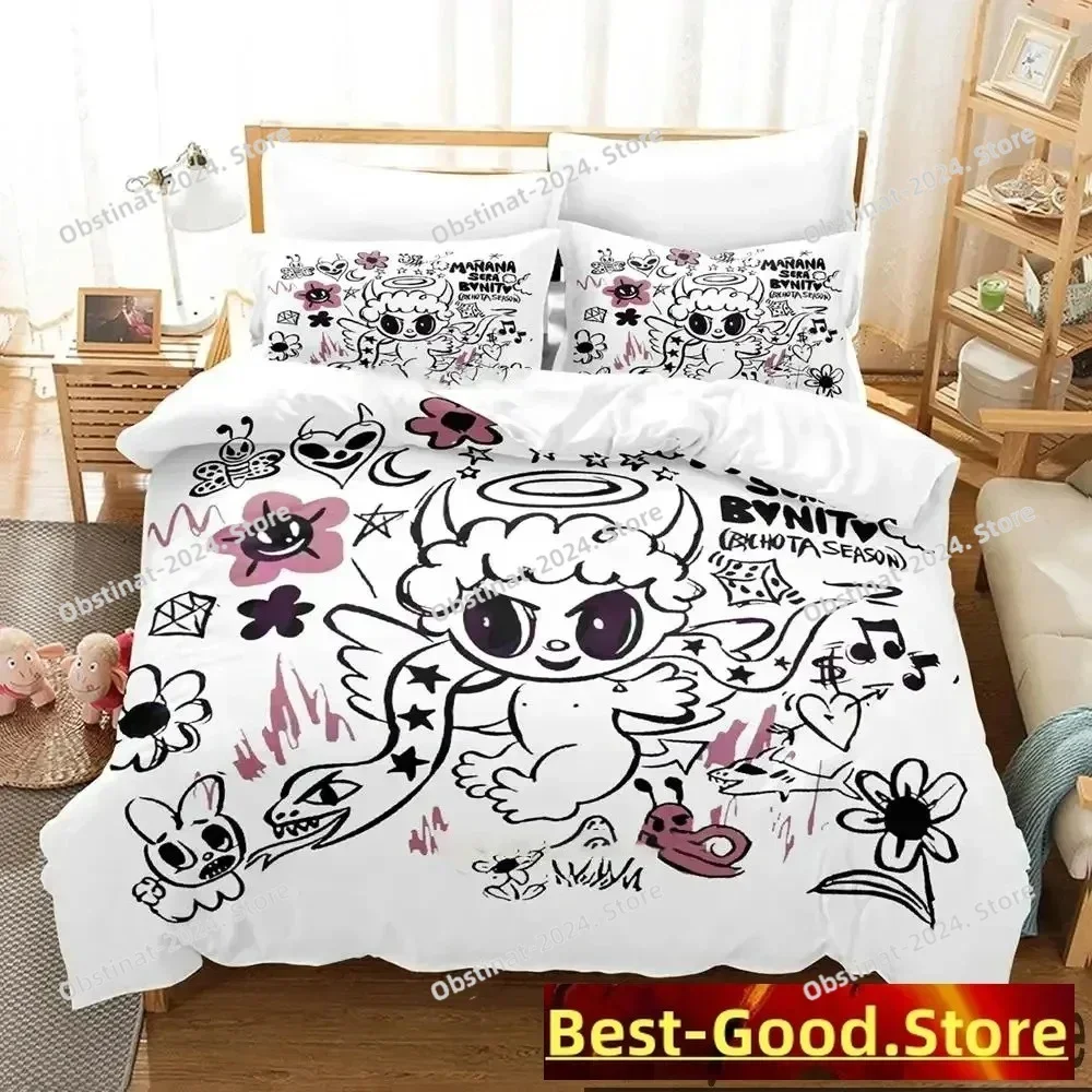 

3D Karol G Manana Sera Bonito Bichota Bedding Set Print With Pillowcase Bed Duvet Cover Soft Single Double Queen Super King Size