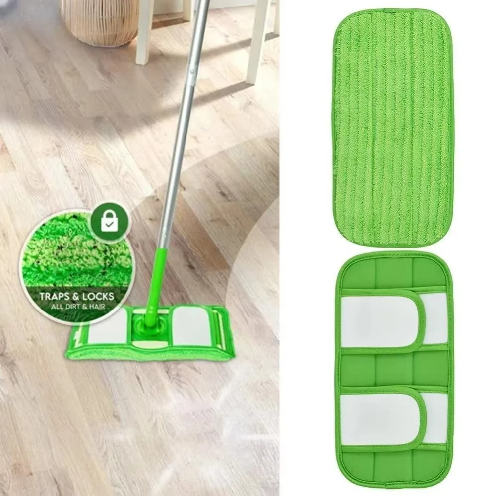 Almohadillas de microfibra reutilizables para fregona, limpiadores de barredora Swiffer de 12 pulgadas, paños de fibra lavables, accesorios para fregar el hogar, 1/2/4 Uds.