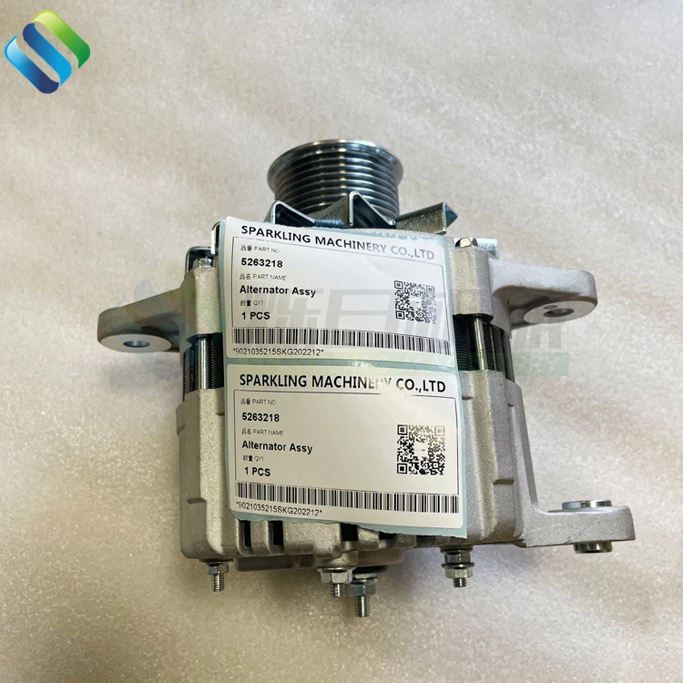 รถขุด 5263218 R220LC-7 RD210-7 เครื่องจักรอะไหล่เครื่องกำเนิดไฟฟ้ากระแสสลับ 5263218