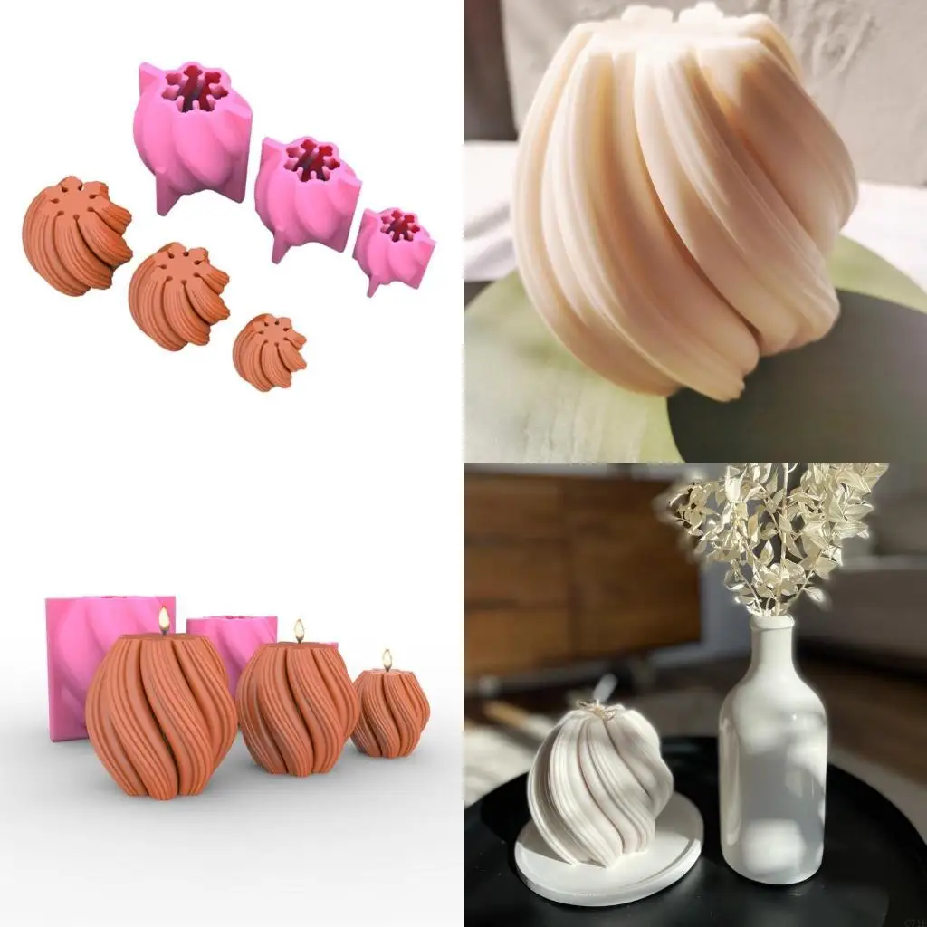 3D Twisted Mold European and American Classical Characters Scented Material Mold Home Decoration