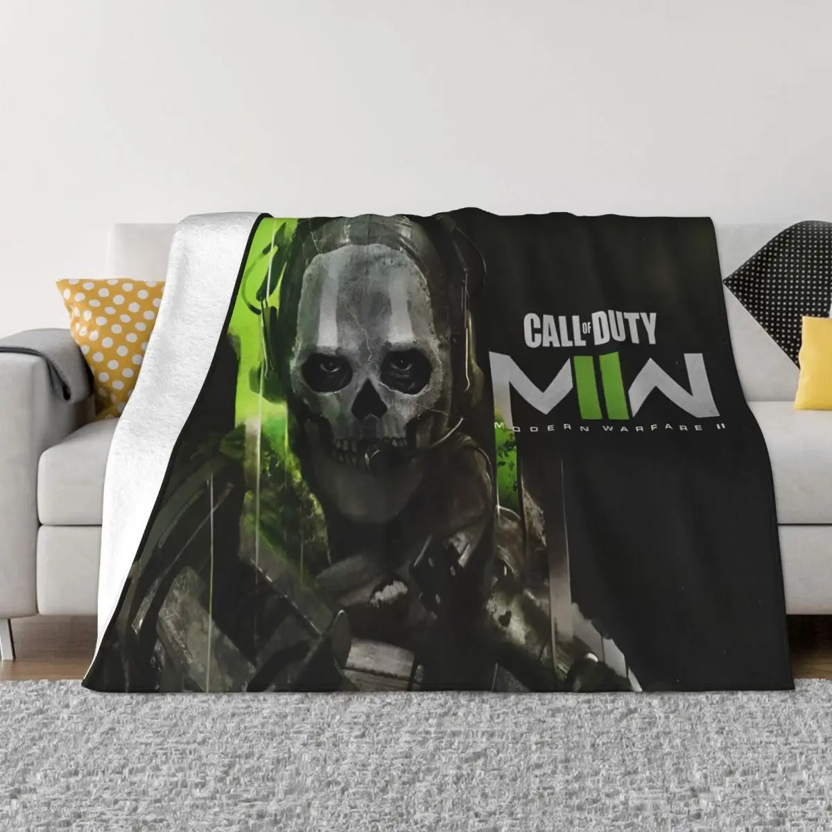 Game Call Of Dutys MW Fleece Throw Blanket COD Blanket for Bed Outdoor Lightweight Bedroom Quilt