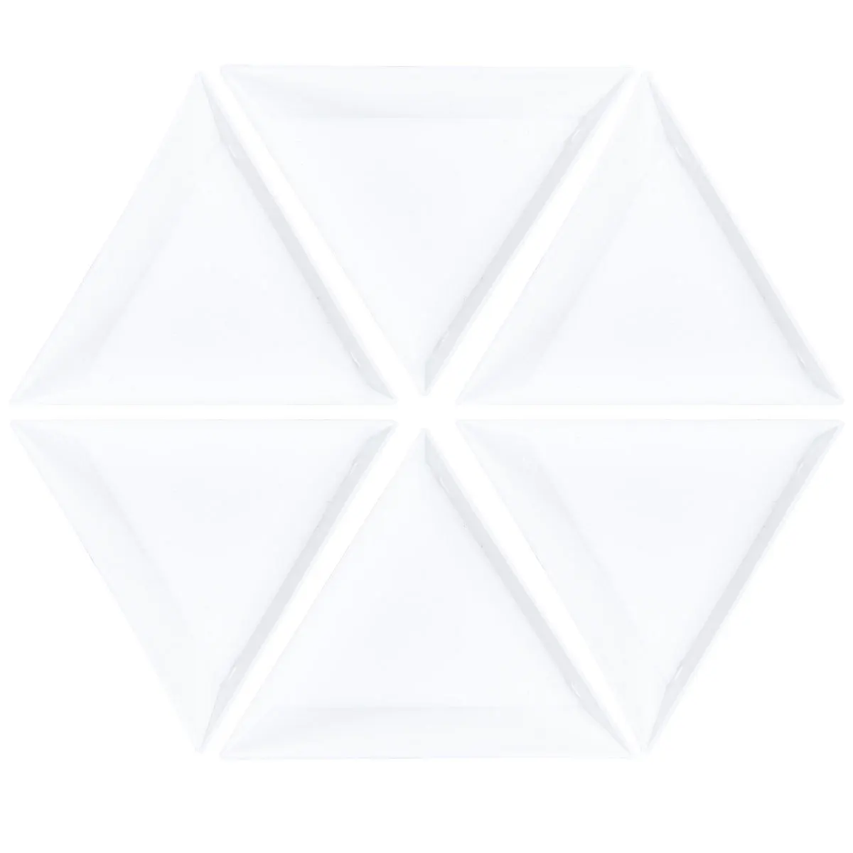 

20Pcs Plastic Triangle Jewelry Plates Sorting Trays for Beads Rhinestones DIY Jewelry Making Supplies Lightweight Easy Pour