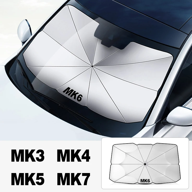 

For Volkswagen Volkswagen Golf 7 5 6 MK8 MK7 MK6 MK5 MK3 MK2 car logo foldable portable sunshade windshield heat shield