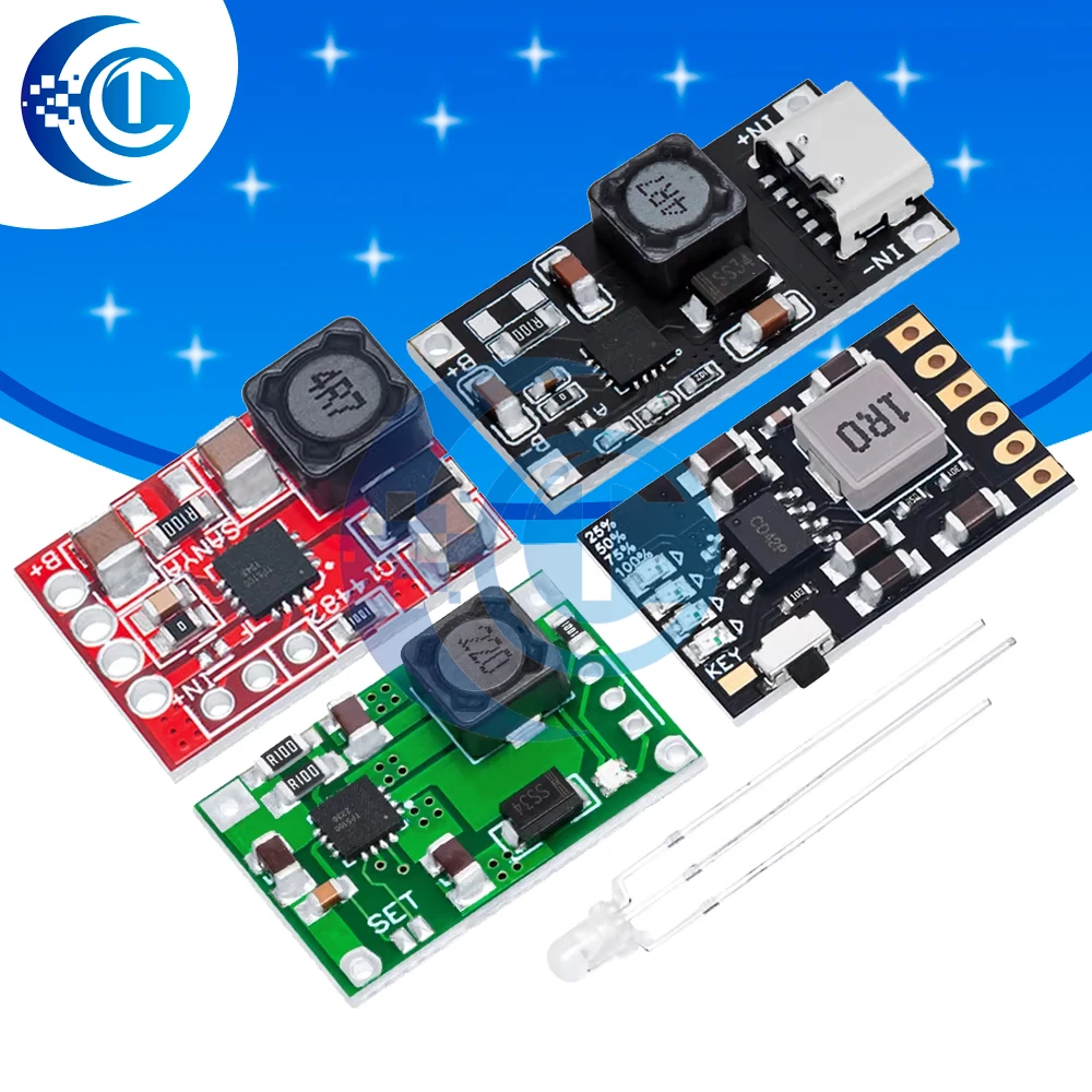 TP5100 charging management power supply module board TP5000 1A 2A compatible with 4.2V 8.4V single and double lithium batteries