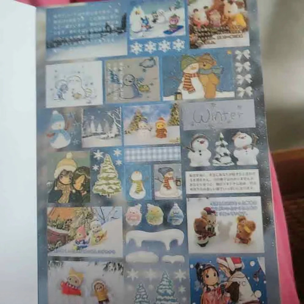 50 Blatt Stickerbuch ohne Wiederholungen, niedliche Retro-Showa-Stil-Aufkleber mit Motiven von Lebensmitteln, Tieren und Cartoon-Mädchen für Scrapbooking und Bastelbedarf – Detail 4