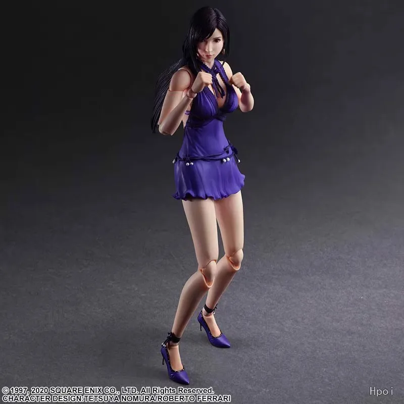 プレイアーツ ファイナルファンタジー FF7 リメイク ティファ・ロックハート ドレス チャイナドレスバージョン アクションフィギュア コレクタブル デスクトップオーナメント モデル ギフト