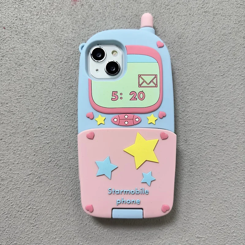 

Instagram 3D Flip Phone Suitable For iPhone 11 12 13 14 15 Pro Max Phone Back Cover Protective Case Soft