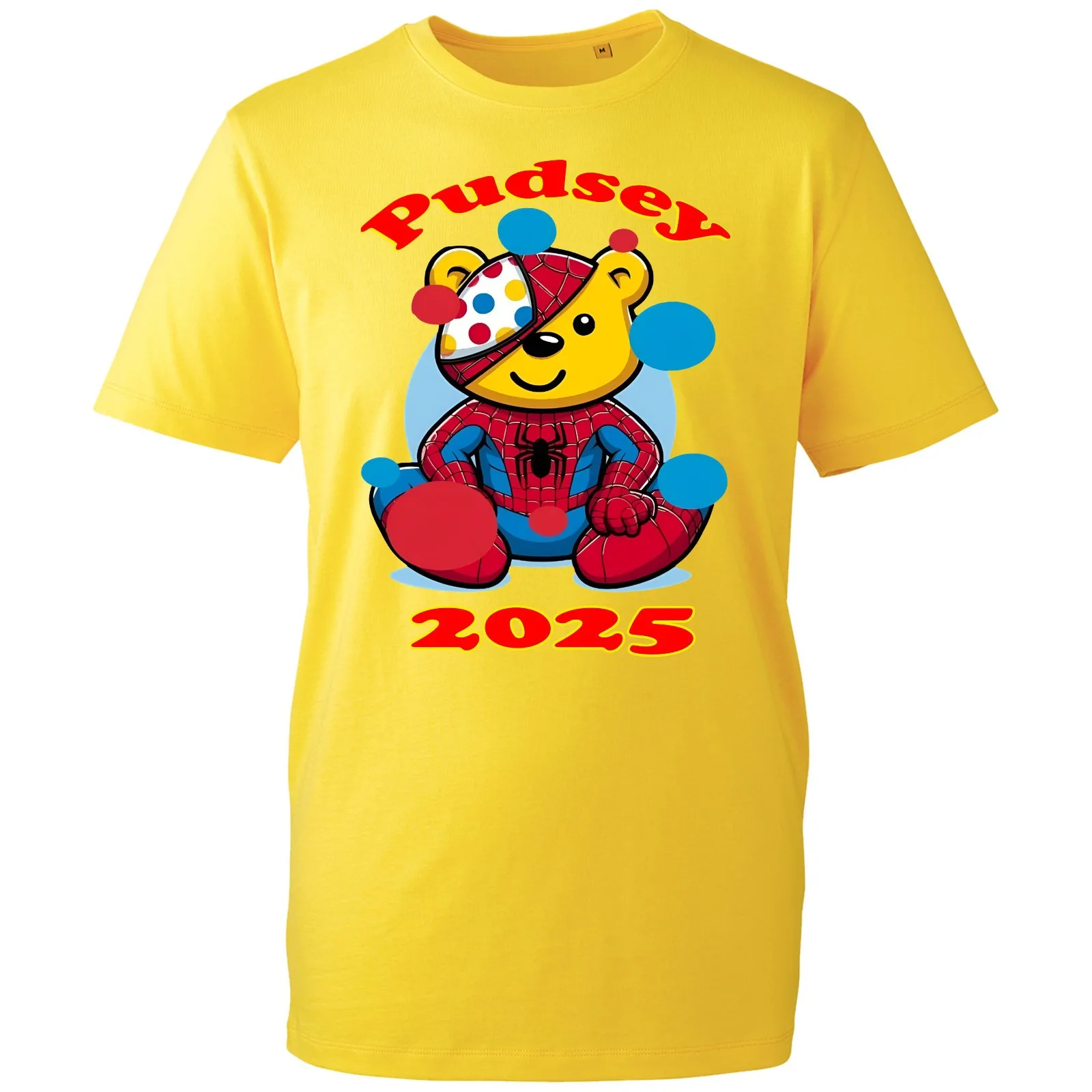 T-shirt Pudsey Bear Spotty Day 2025, vêtements de charité pour enfants en détresse, cadeau