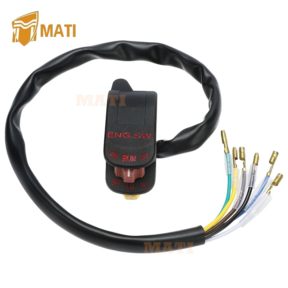 MATI Control Switch Kill Stop Off Headlight Button for Honda ATC110 ATC185S ATC200/ATC200S 1982-1986 ATC250R 1982 35200-958-013