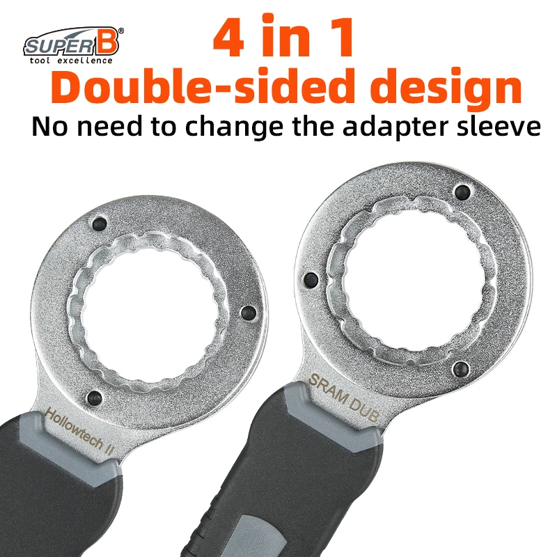 

Ключ для каретки TB-BB42 4-в-1 для Shimano ® SM-BBR60, SM-BB9000, SM-BB93 и TOKEN ® Инструмент для ремонта каретки велосипеда
