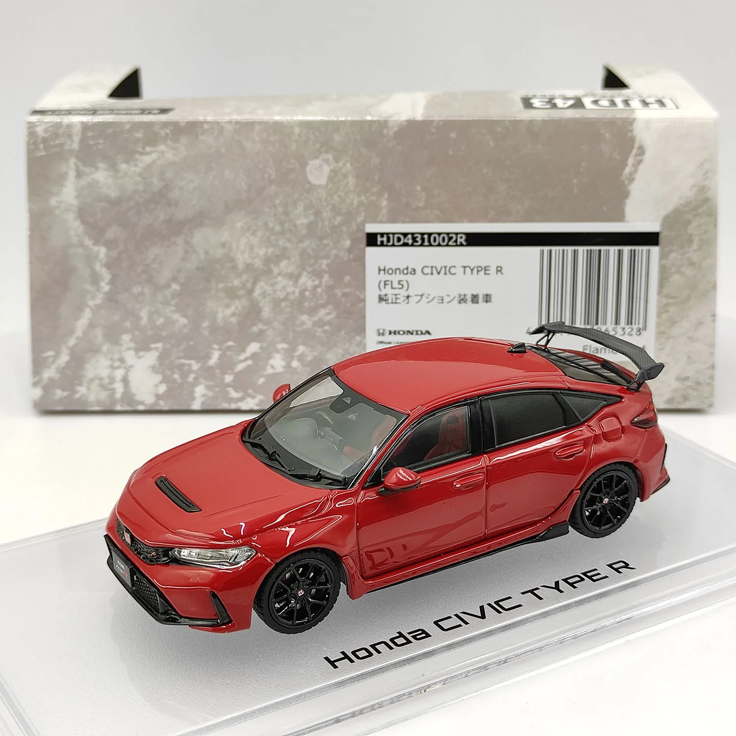 

Diecast 1:43 Scale HJ IG Hobby Japan Honda CIVIC TYPE R FL5 Alloy Car Model Collectible Toy Gift Souvenir Display Ornament
