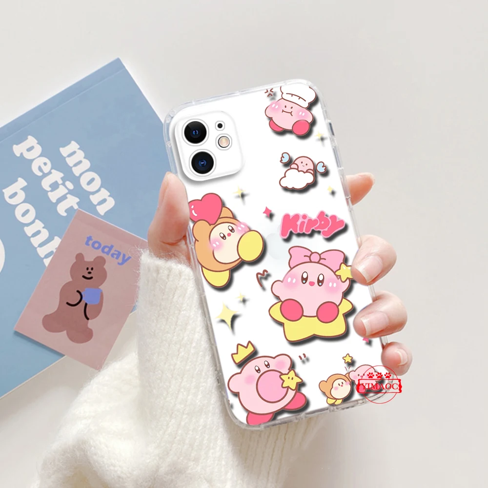 Kirby cartoon Soft Case dla Samsung A7 A70 A71 A72 A8 A9 J2 J4 Plus J5 J6 Prime J7 J9 M30S M31 M51 M23 A04 A14 A23 A34 A54