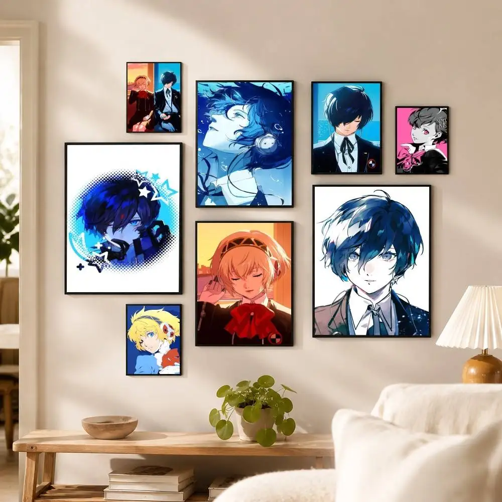 Game Persona 3  Poster Waterproof Wall Art Sticker For Bar Living Room Vintage Decor High Quality Print Gift