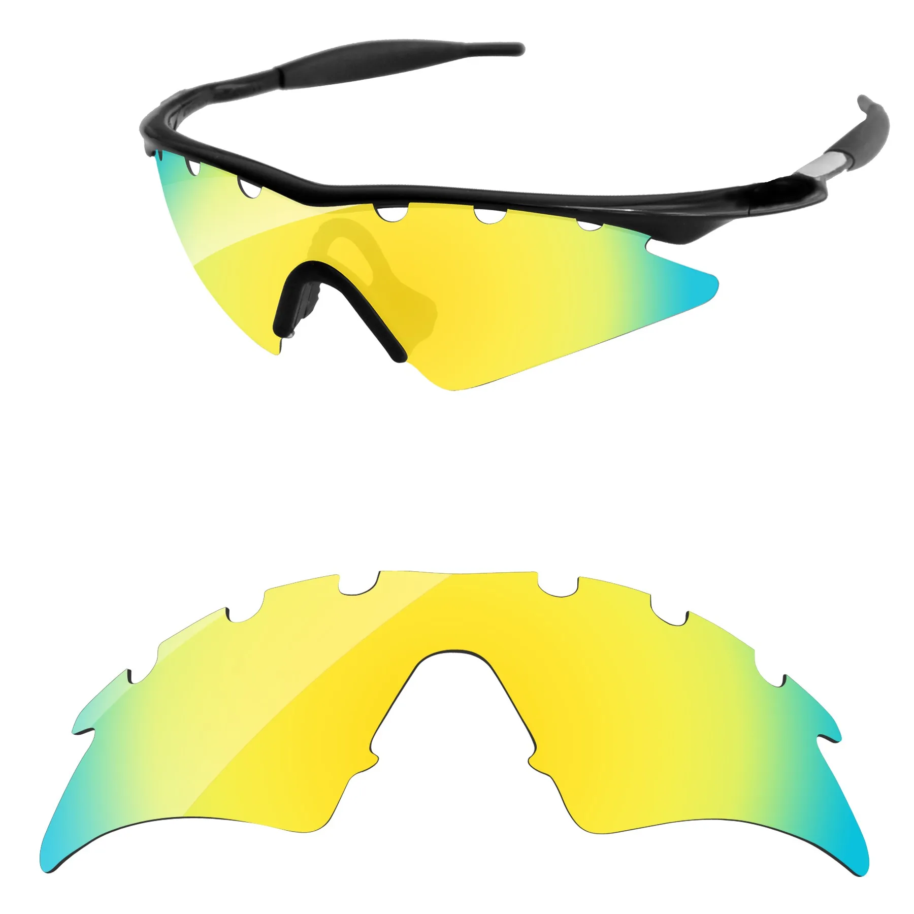 Qyvolux Replacement Lenses for Oakley M Frame Sweep Vented Sunglasses Polarized - Multiple Options(not include the frame)