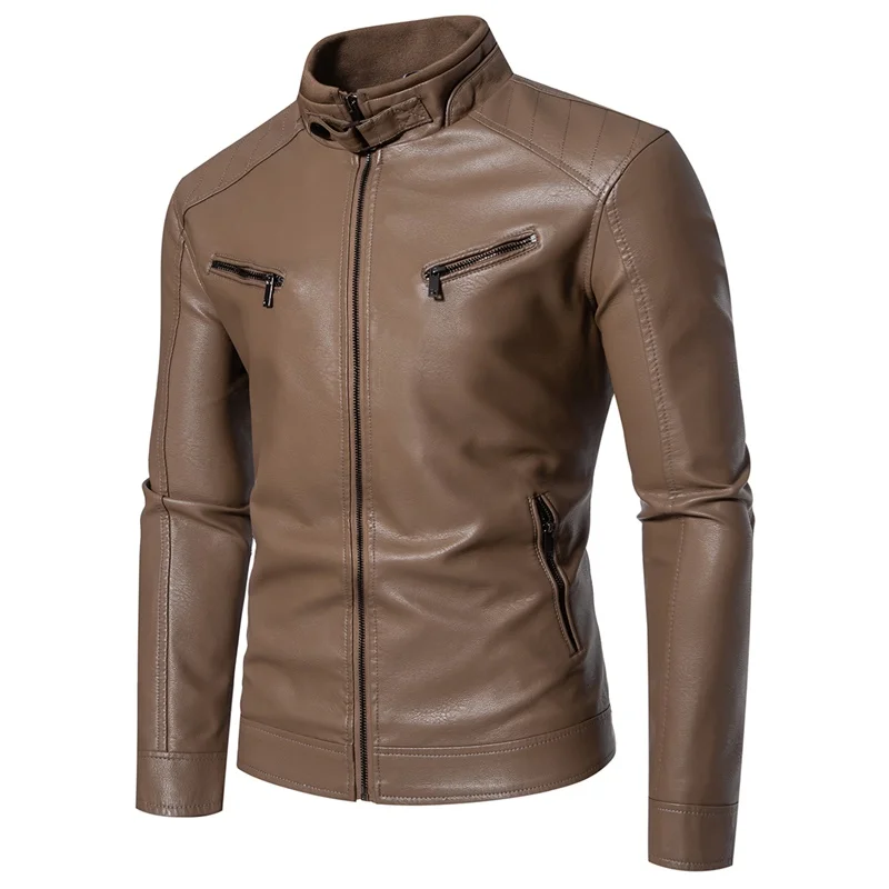 

Motorcycle Business Jacket Winter and Autumn Men's Leather Jacket Fashion Trend Korean Slim Fit Casual Men's Leather Jacket