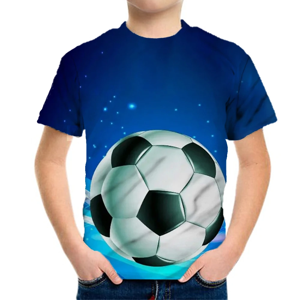 Clothes For Boy Child T Shirt Summer Tops Children Sport Football Casual Kids Clothes Girl 10 To 12 Years Teenagers Tee Shirts