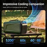 Climatiseur portable IOG-1 5200BTU 400W 220V, mini climatiseur mobile pour camping, tente, camping-car, extérieur et maison. 2