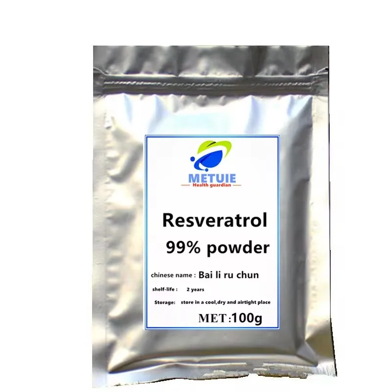 

99% resveratrol powder Polygonum cuspidatum extract resveratrol food grade powder Skin Whitening Cosmetic Raw Materials