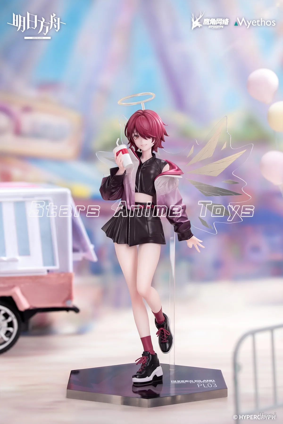 【البيع المسبق】هدية Myethos الأصلية + سلسلة Arknights Exusiai 1/8 مجموعة ألعاب نموذج شخصية الرسوم المتحركة