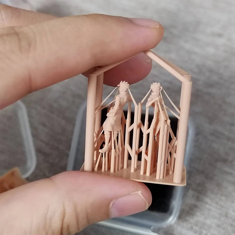 2 Pieces Resin 1/100 1/144 Miniatures Anime  Figures Model Sand Scene Props  Hand DIY Cars Vehicle Toys Dioramas Cartoon Figure